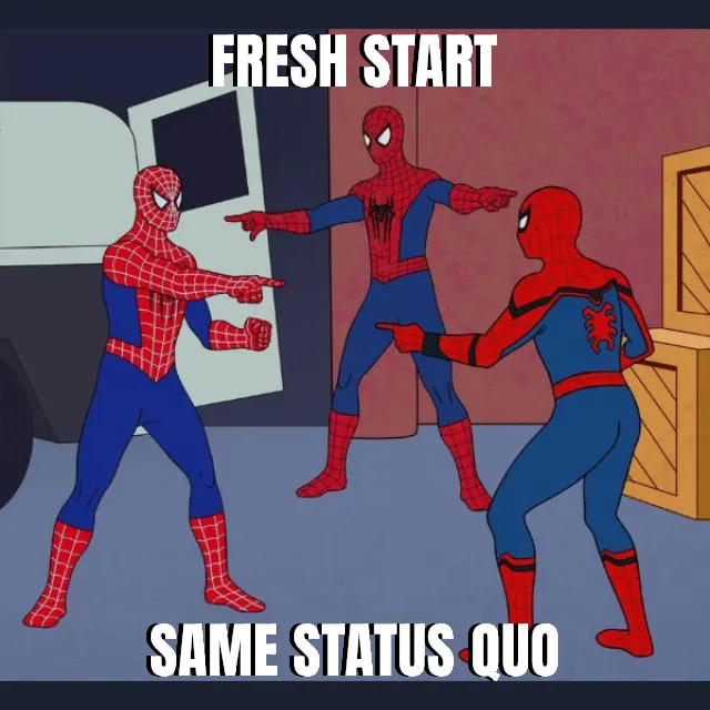 Fresh start — Same status quo